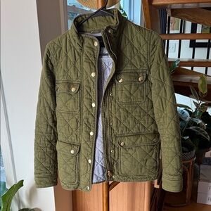 Olive Quilted Women's Jacket